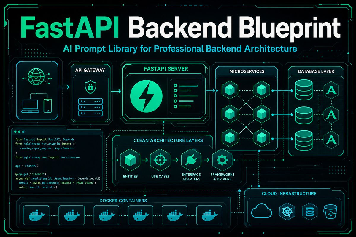 Capa do produto FastAPI Backend Blueprint